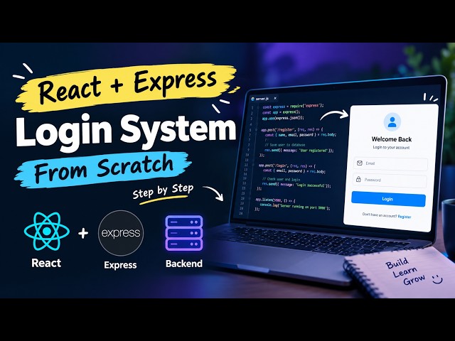 React Login & Registration System From Scratch | React + Express.js Full Tutorial