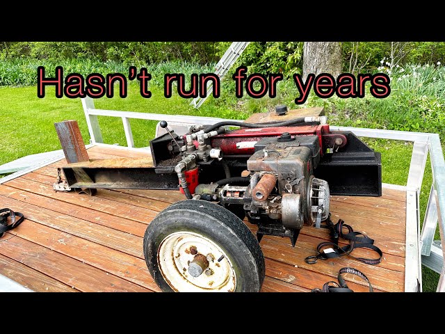 25+ yr old LOG Splitter Rebuild - Will It Run