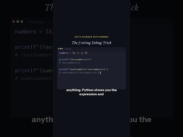 Unlock One Simple Trick to Simplify Your Python Debugging! #Shorts