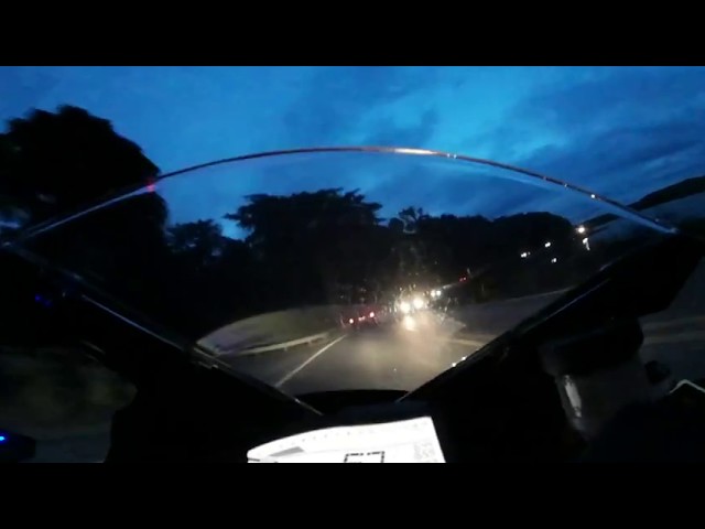 Night Time Samsung 360VR Camera - Honda CBR1000RR