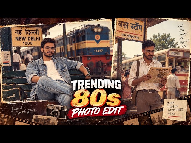 TRENDING 80s STYLE PHOTO EDITING || 80s TREND CHATGPT AI PROMPT || VIRAL INSTAGRAM EDITING TUTORIAL