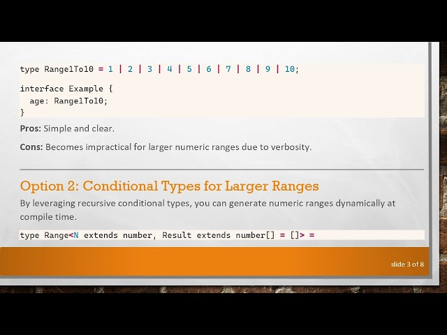 How to Define and Validate Numeric Ranges in TypeScript Interfaces