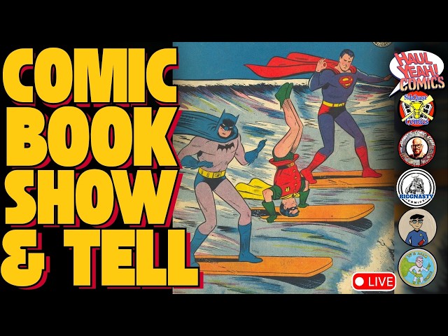 AWARD WINNING NONSENSE! 🔴LIVE| Comic Book Show & Tell Tuesday Hangout