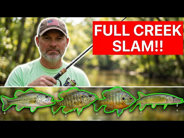 Ultralight Beetle Spin Challenge Catching Every Fish Species in a Hidden Georgia Creek