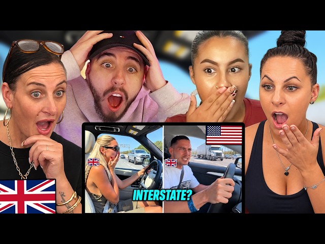 British Family Reacts to Brits FREAKING OUT Driving In America