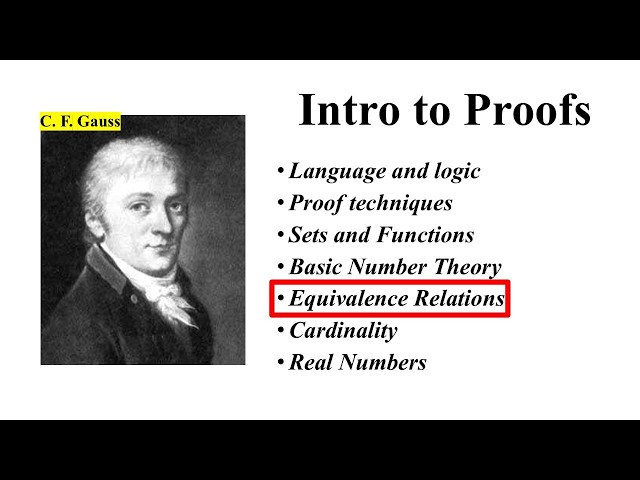 Introducing Equivalence Classes