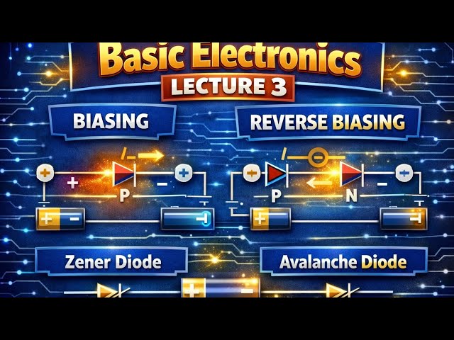 BASIC ELECTRONICS| BIASING AND ITS APPLICATIONS| LECTURE 03| Study nova 