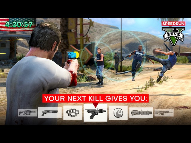 Can You Beat GTA 5 If Every Kill RANDOMIZES Your Weapon?