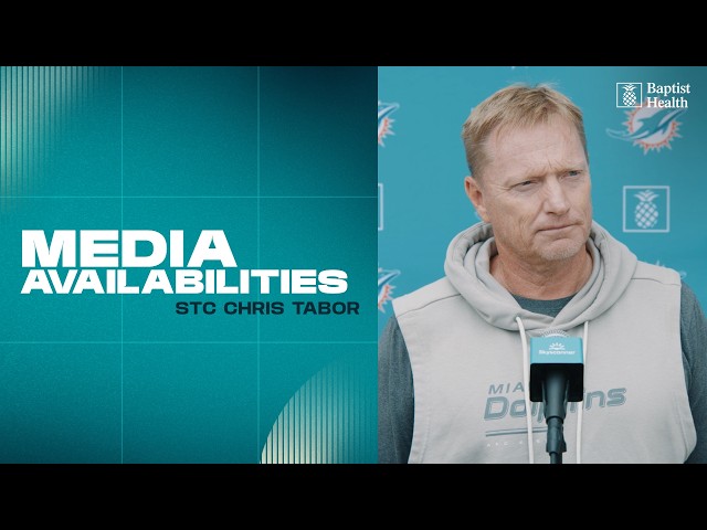 STC Chris Tabor meets with the media | Miami Dolphins
