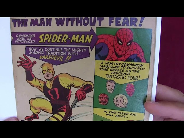 Reading Comics: Daredevil #1, Origin/1st Appearance, Stan Lee, Bill Everett, Jack Kirby, 1964 [ASMR]