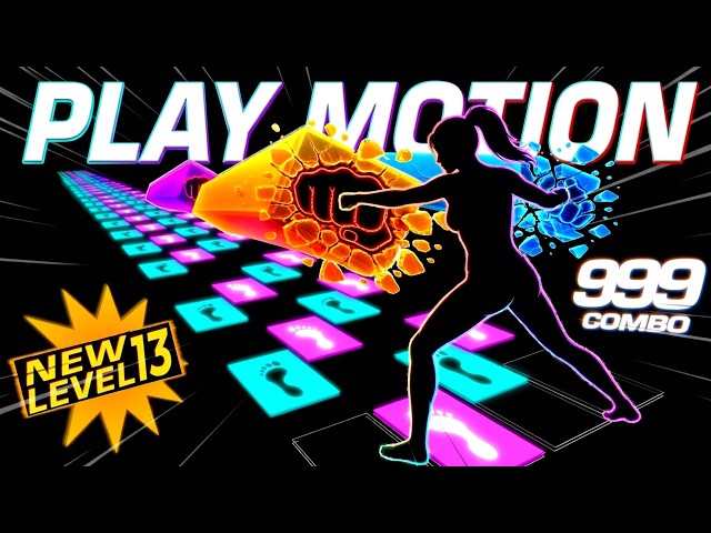 PLAY MOTION Immersive Dance Mode #13  | 4K Full Body Cardio Game Interactive Workout (No Equipment)