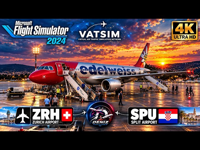 VATSIM + RTX 5090 IS INSANE! 🤯 | Zurich → Split FULL FLIGHT