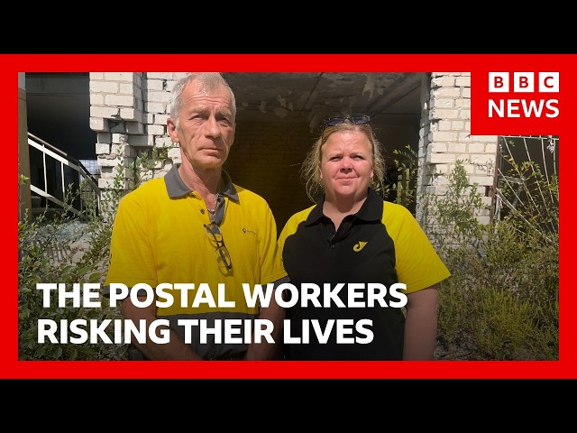 Ukraine's postal workers deliver lifeline under Russian fire | BBC News