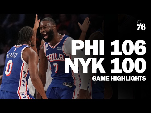 Game Highlights: Sixers Take Down the Knicks in Season Opener