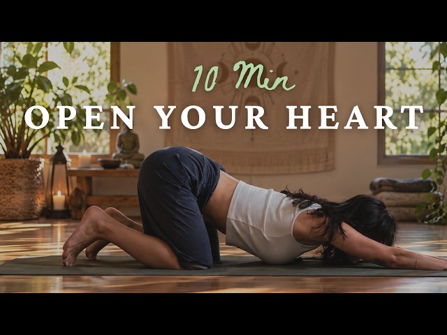10 Min Gentle Somatic Yoga for Heart Opening | Soften Your Chest, Shoulders and Breath