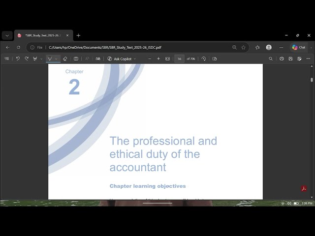 ACCA SBR Ethics Chapter | Complete Ethics Lecture | SBR
