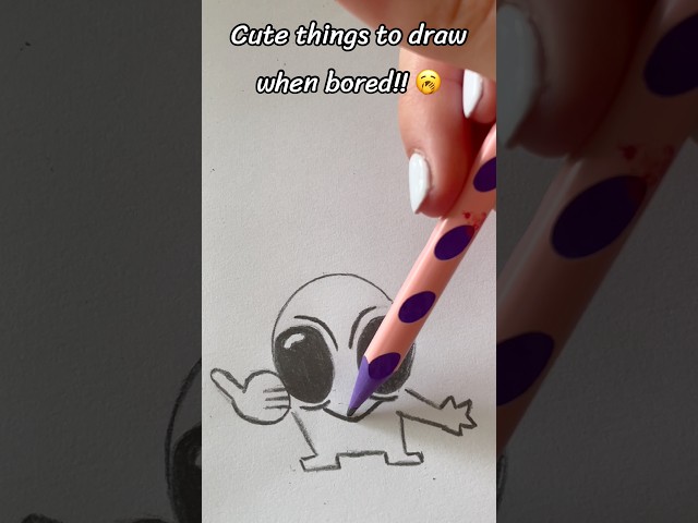 Cute things to draw when bored!! 🥱 #art #drawing #draw #tutorial #easy #howto #cutethings #bored