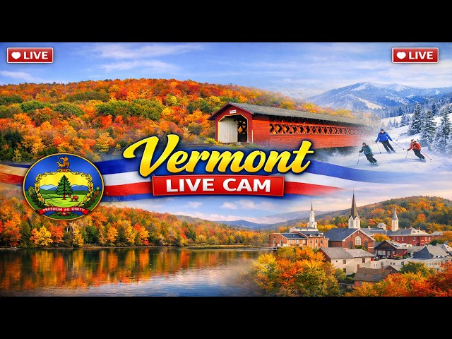 🔴 LIVE: Ultimate Vermont Webcam Tour 🎿 Killington, Stowe, Jay Peak, Smugglers' Notch & More | NOW!