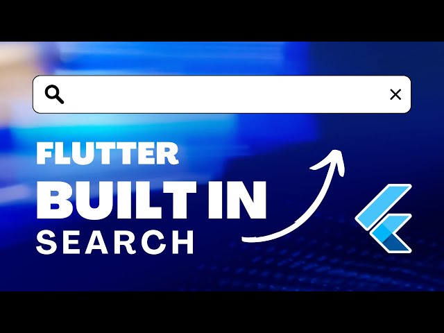 Flutter Built In Search - بالعربي