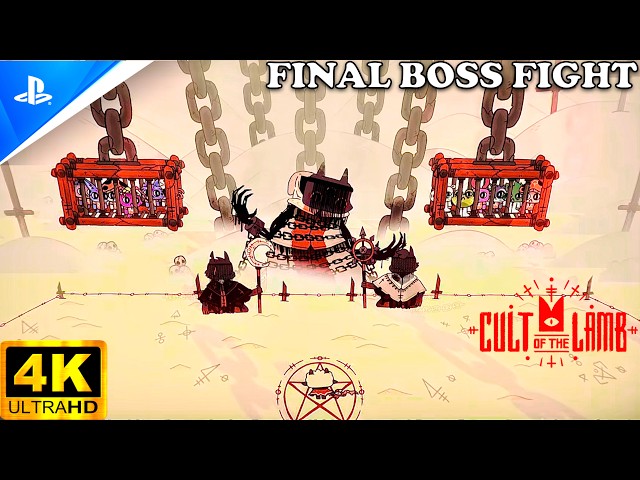 The One Who Waits Final Boss Fight GAMEPLAY ONLY #cultofthelamb #bossfight #ps5 #indie #gamer #best 
