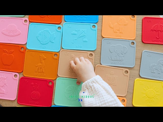 SiliABCs®by IntelliKiddos® - Award-Winning Food-Grade Silicone Alphabet Flash Cards #educational
