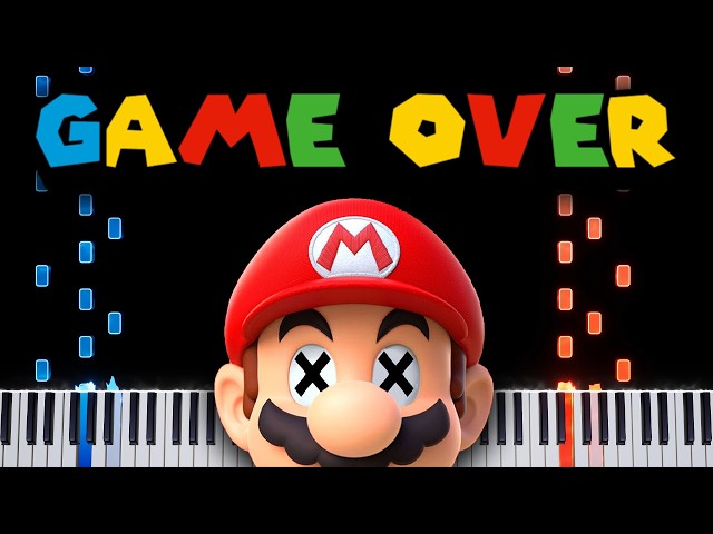 20 Mario GAME OVER Themes on Piano