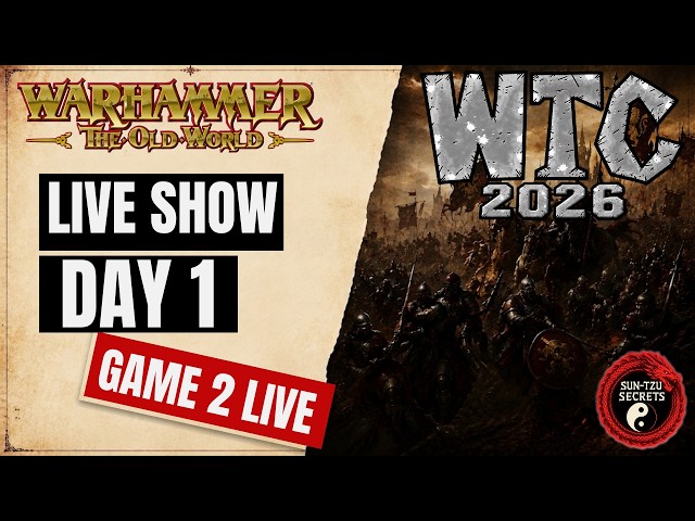 WTC 2026: Warhammer The Old World | Day 1 - Round 2 Live Stream