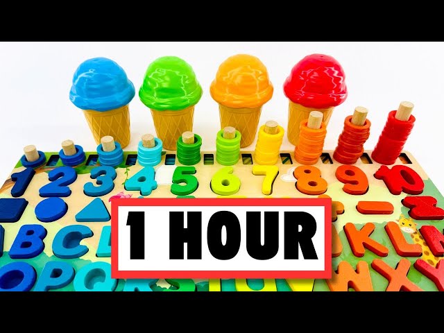 Kids Learn ABC, Counting & Colors | Best Educational Toy Learning Video for Toddlers!