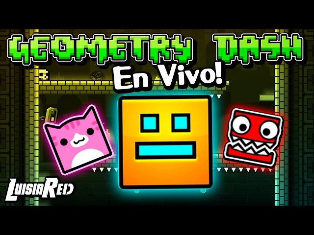 Jugando GEOMETRY DASH niveles LEGENDARIOS en Vivo!! 🔥🎮 #shorts