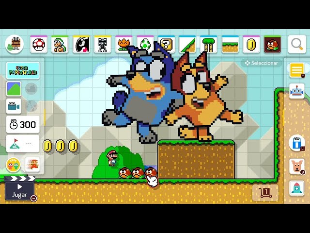 SUPER MARIO MAKER 2 / Editor de niveles de Nintendo Switch | New Super Mario World por Bluey y Bingo