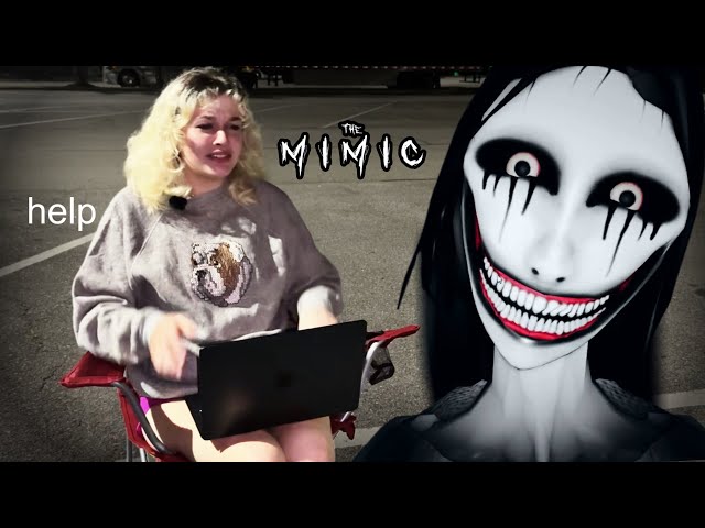 I played Horror Roblox alone in a Walmart parking lot
