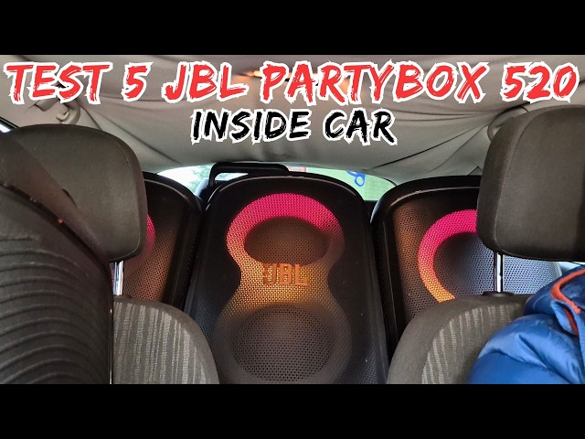 What Happens when TEST 5 JBL Partybox 520 INSIDE CAR?