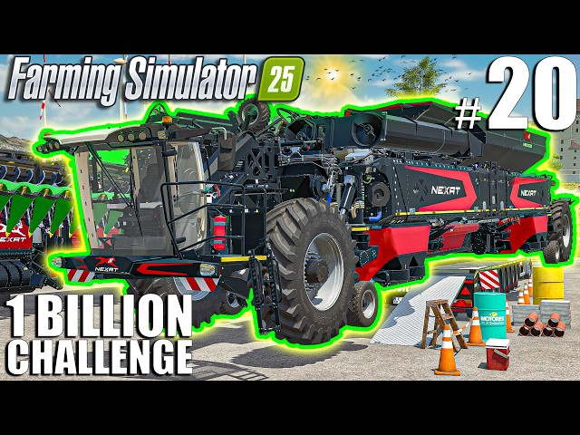 BUYING MEGA HARVESTERS + $2 MILLION | $1 BILLION 💵CHALLENGE | Farming Simulator 25