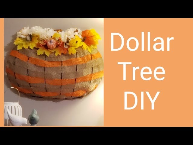 Dollar Tree DIY Pumpkin Wreath Frame 2019