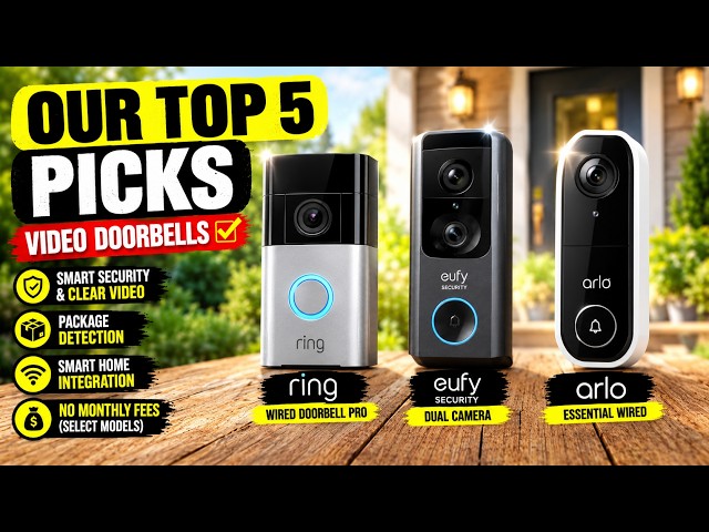 Top 5 Best Doorbell Cameras You Can Buy ON AMAZON