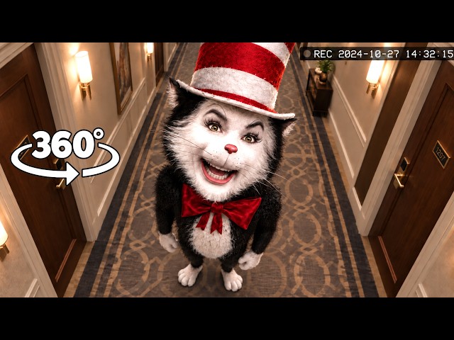 Cat in the Hat Found You in Your Hotel Room! 😱 | 360° VR 4K