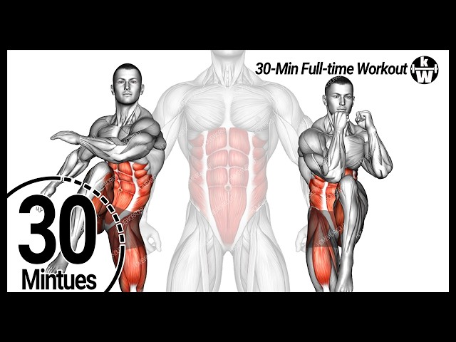 30-Min! Standing Abs Workout ➜ Get Sharp Six-Pack Abs as Fast as Possible