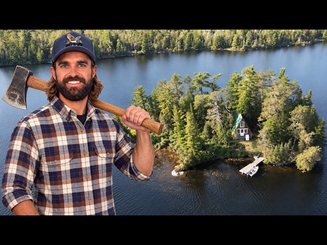 I Bought a Tiny Cabin on a Remote Island | Preparing for Winter