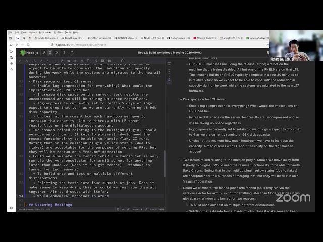 Node.js Build Working Group 3 Septermber 2026