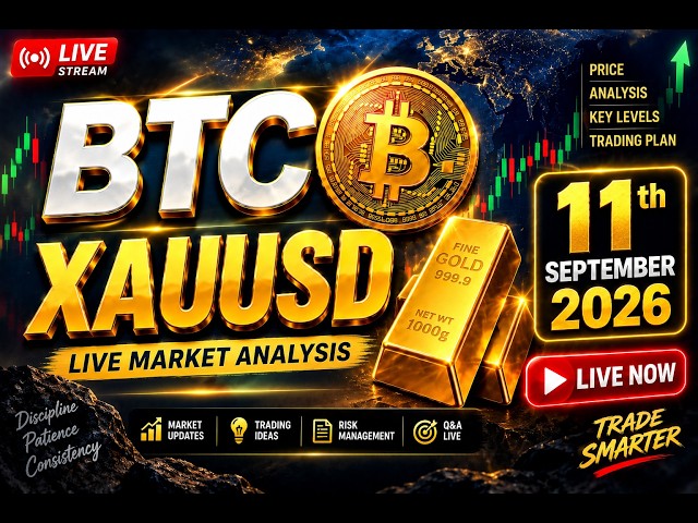 BTC and XAUUSD live trading 10th September | Learn technical analysis #btc  @Smartraderpsychology