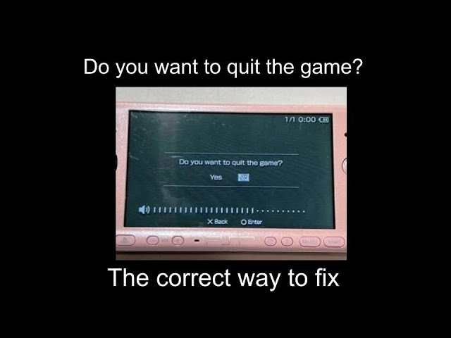 Sony PSP diagnosing & repair - Do you want to quit the game? - Soldering on a new umd lever