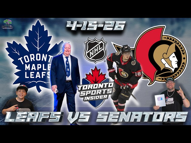 4-15-25 Toronto Maple Leafs vs Ottawa Senators | NHL LIVE Stream Reaction & Play By Play