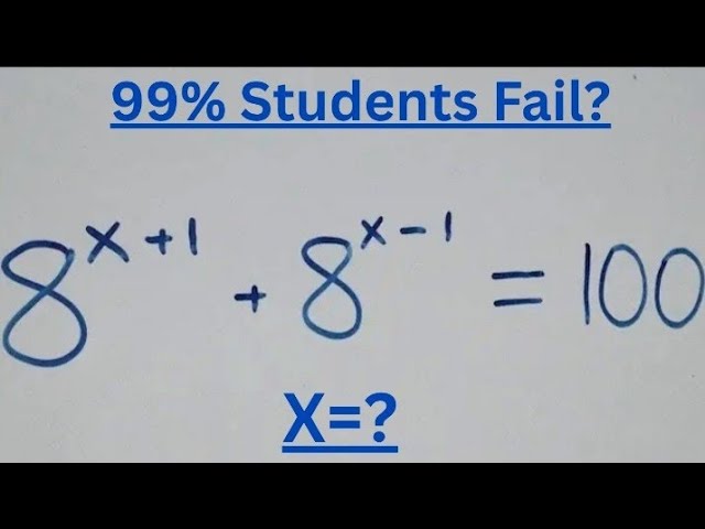 The Math Olympiad Question That 99% Of People Fail | Math Olympiad Mathematics 