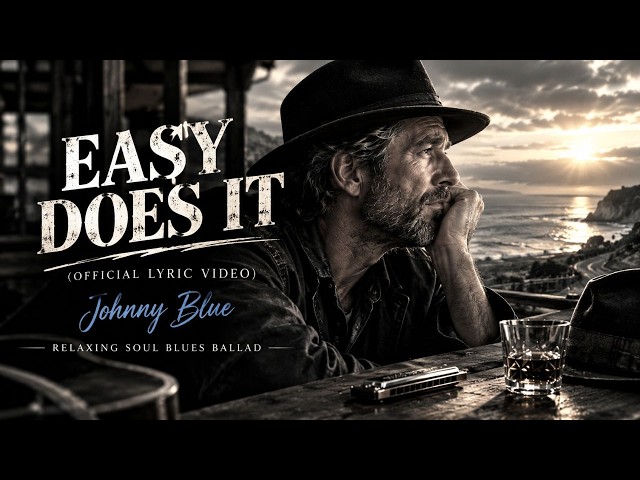 EASY DOES IT (Official Lyric Video) – Johnny Blue | Relaxing Soul Blues Ballad