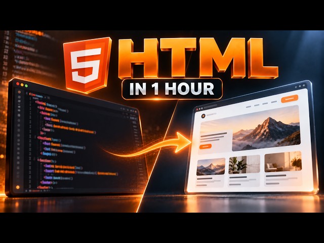 HTML Full Course : Learn HTML From Scratch in 1 Hour