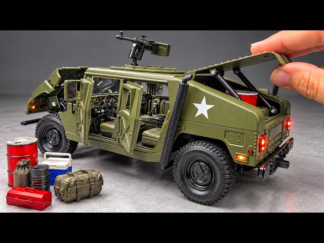 Unboxing of Most Realistic Military Humvee 1:18 Scale Diecast Model Car
