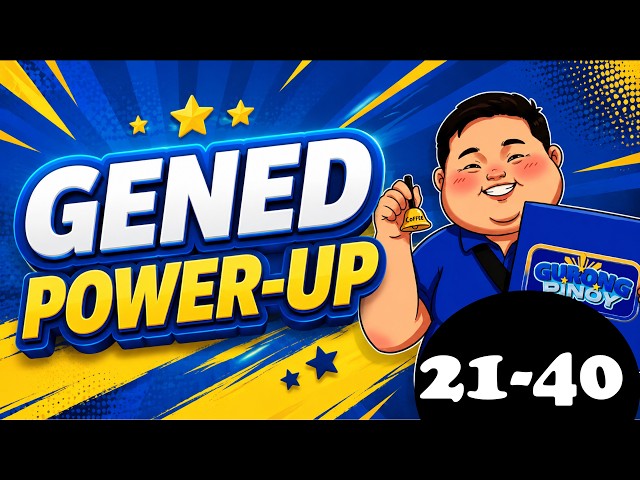 GENED POWER-UP EXAM September 2026 - PART2 - Coach Jun of Gurong Pinoy