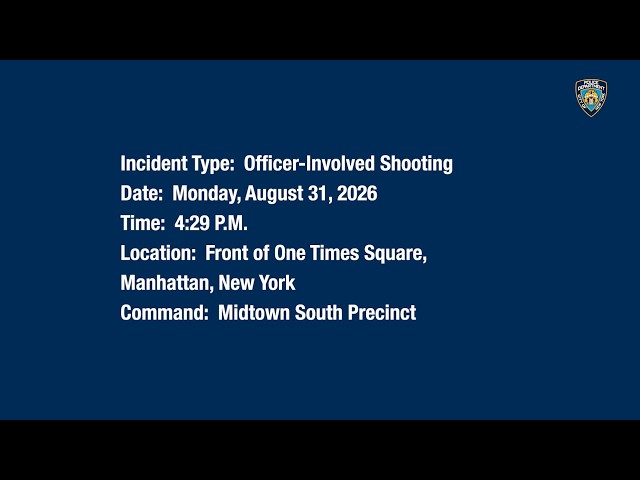 Midtown South Precinct Officer-Involved Shooting August 31, 2026