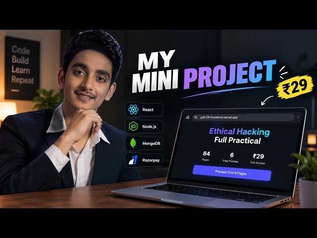 Built My Own Full Stack Mini Project | Prince Maurya | Software Developer |