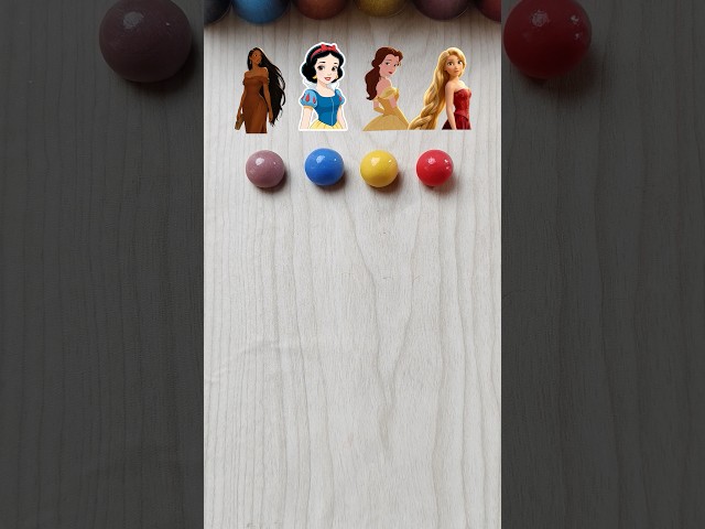 Disney Princess Collection Colors Mixing #colormixing #colors #disney #satisfying